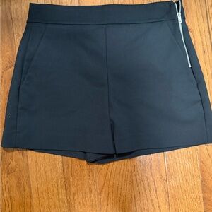 Zara High Waist Black Women's Shorts